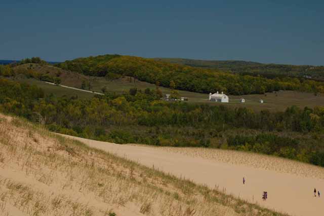 The view from atop the Dune Climb